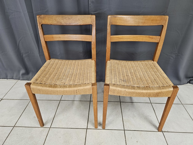 Stolar, ett par, teak, Nils Jonsson Bra Bohag Troeds, 1960 tal
