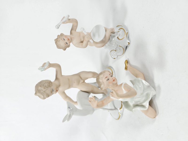Wallendorf, figuriner, 3 st