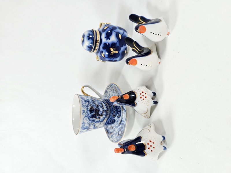 Lomonosov, porslin, 6 del, Ryssland