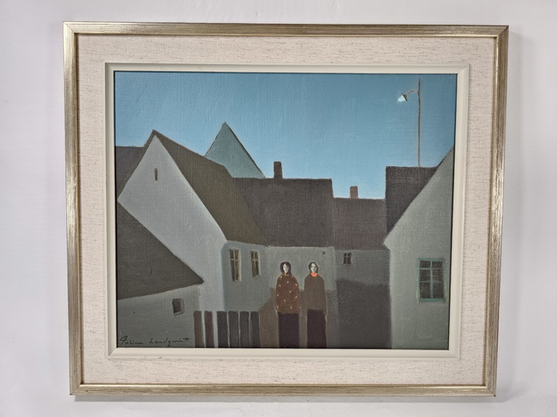 Fabian Lundqvist, oljemålning, signerad