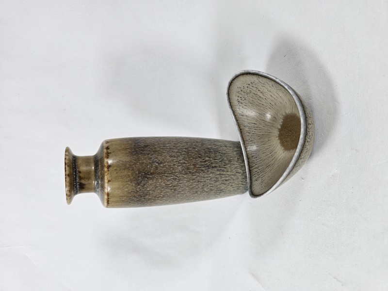 Gunnar Nylund, skål, Carl Harry Stålhane vas, Rörstrand, signerade