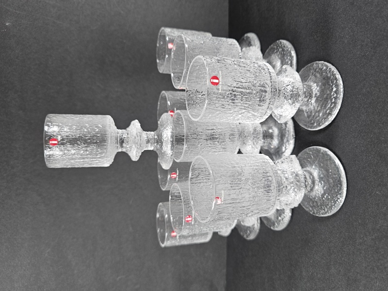Timo Sarpaneva, 10 snaps / likörglas "Senator" Iittala Finland