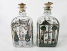 Holmegaard, 2 karaffer samt 10 snapsglas