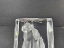 Lalique, figurin, bisonoxe, signerad