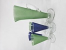Bringare samt glas, 5 delar, frostat glas