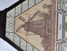 Bordslampa, metall, glas