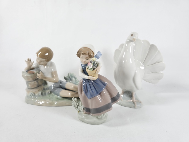 Lladro, figuriner, 3 st