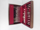 Besticksuppsättning "Chippendale" i schatull, nysilver, 105 delar