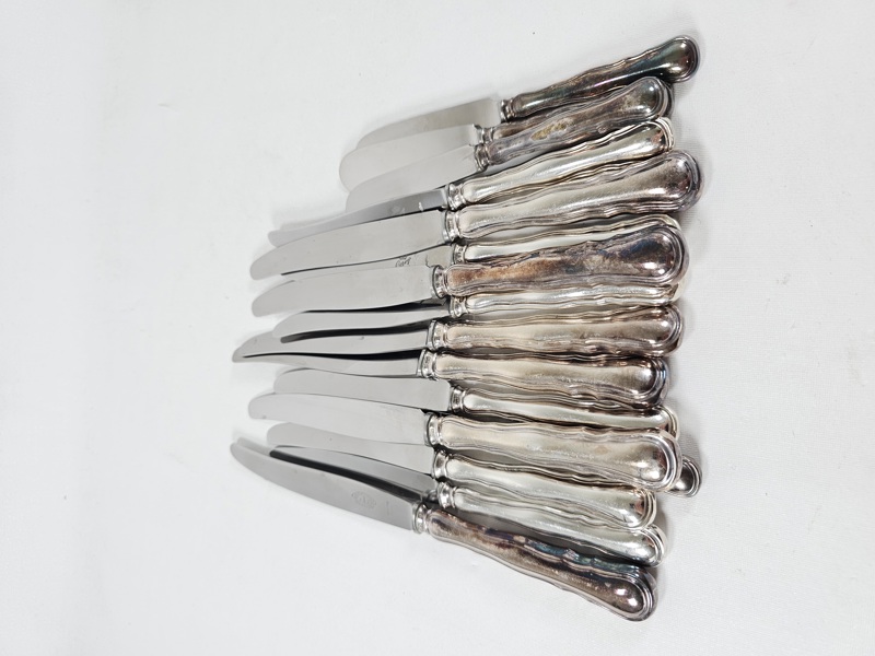 Parti silver, vikt 1000 gr inkl knivblad