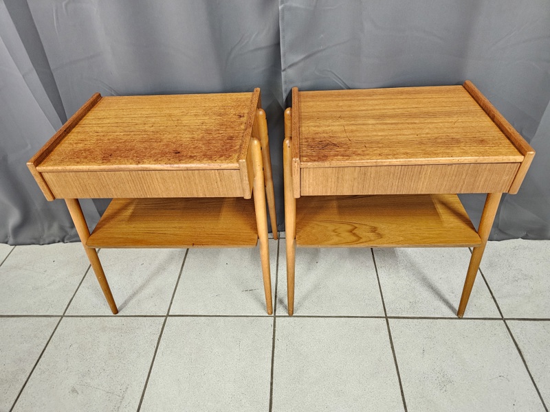 Sängbord, ett par, teak