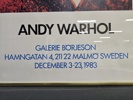 Andy Warhol, efter affisch, Galleri Börjeson, Ingrid Bergman