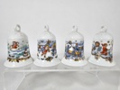 Julklockor, 9 st, porslin, Hutschenreuther, Tyskland
