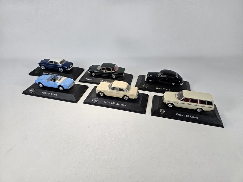Modellbilar, 6 st, Volvo