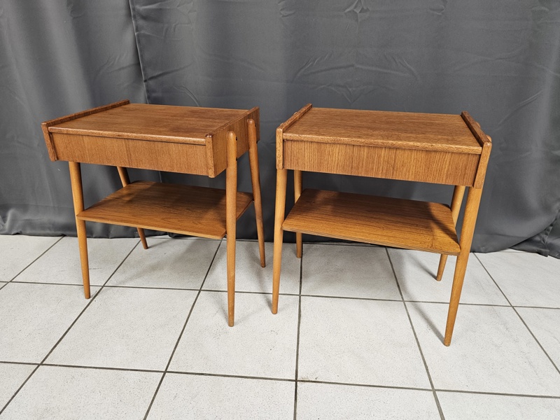 Sängbord, ett par, teak