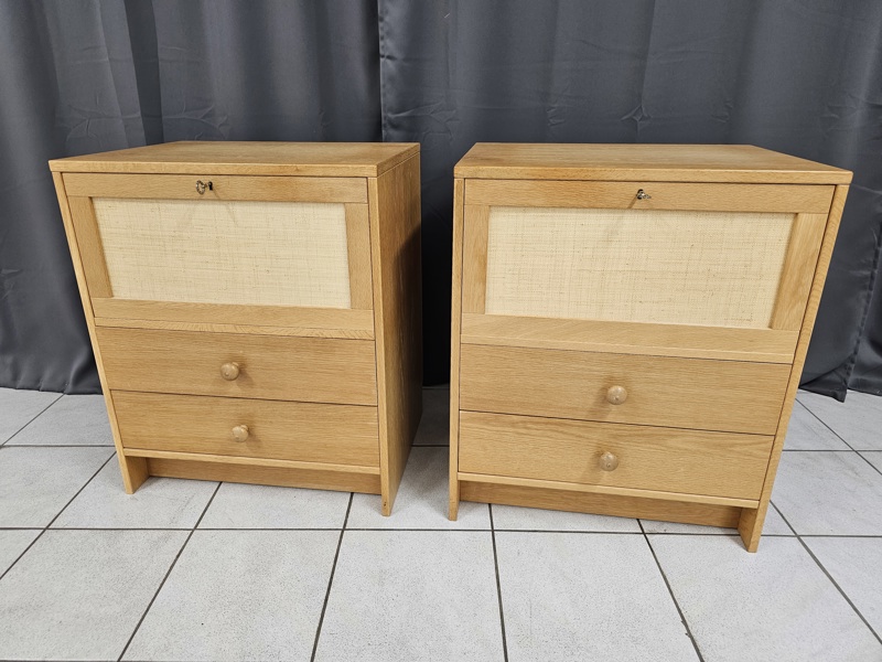 2 sängbord/ skåp design Åke Hassbjer
