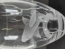 Vas, Jim Johnsson, Bergdala glasbruk, signerad