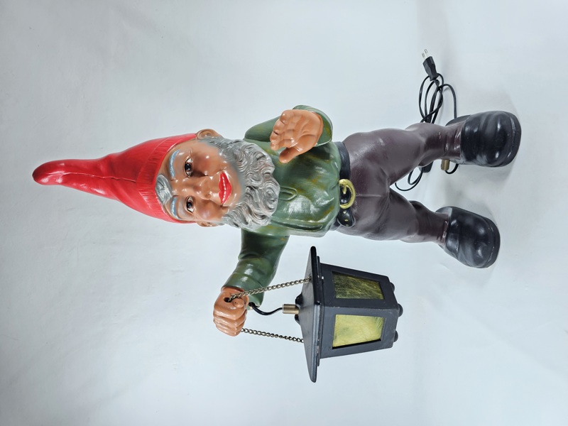 Stor tomte med lykta, Heissner, keramik