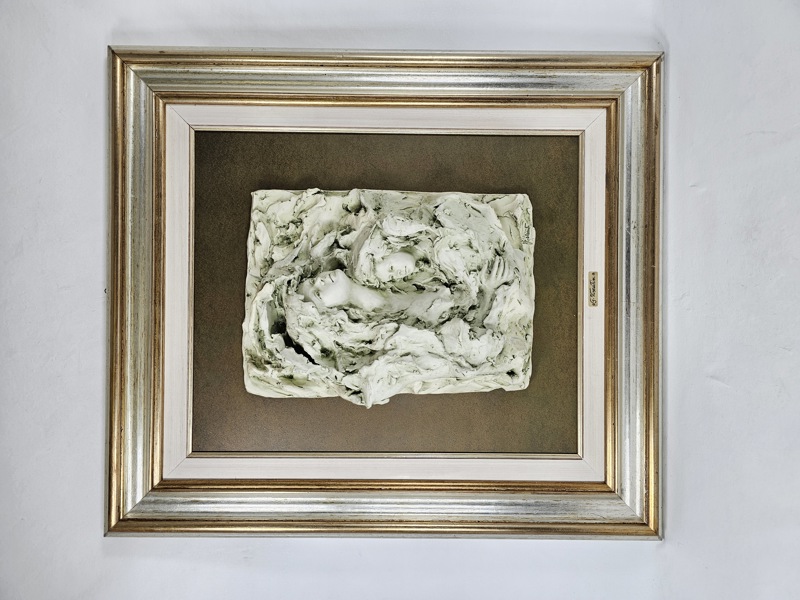 Gianni Visentin, väggskulptur, signerad