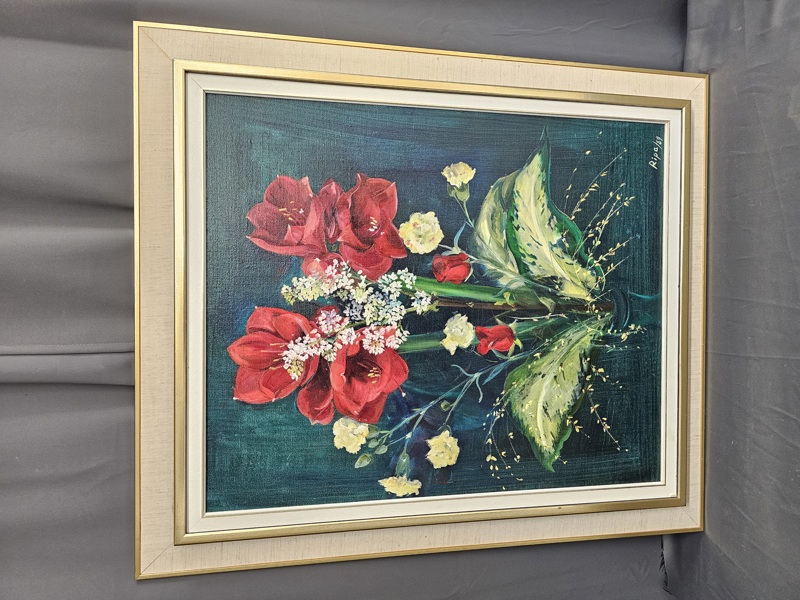 Ripa, större oljemålning, signerad