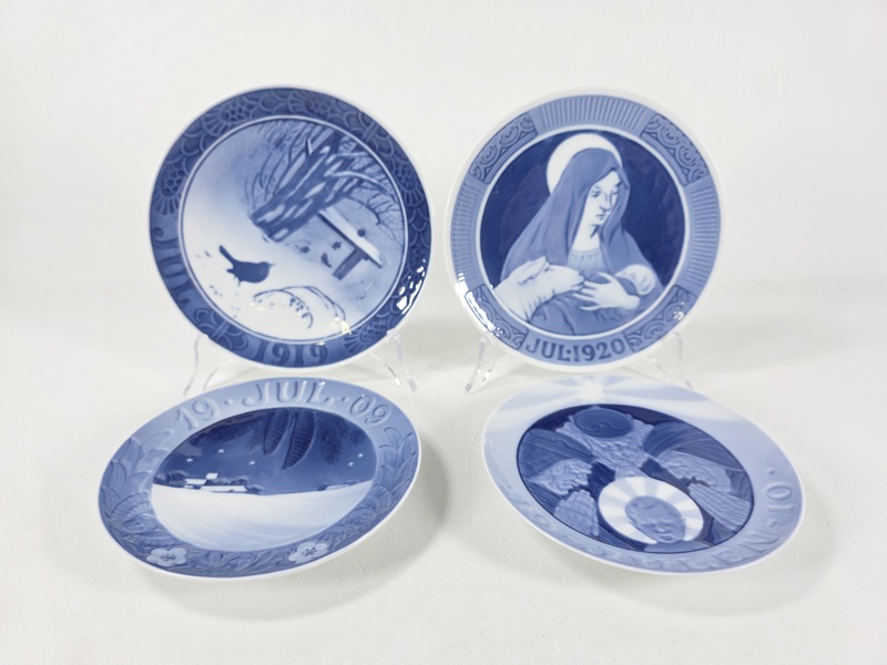Royal Copenhagen, jultallrikar, 4 st