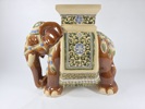 Piedestal, elefant, keramik