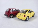 Samlarbilar, 2st Volkswagen New Beetle, Burago Italien 1:18 och Chrysler PT Cruiser 1:18