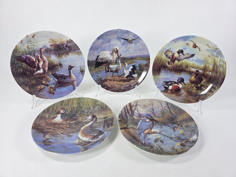 Samlartallrikar, 5 st, Ottlinger porslin