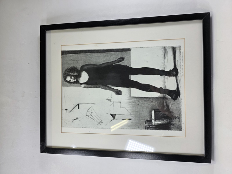 Lennart Olaussen, litografi, signerad