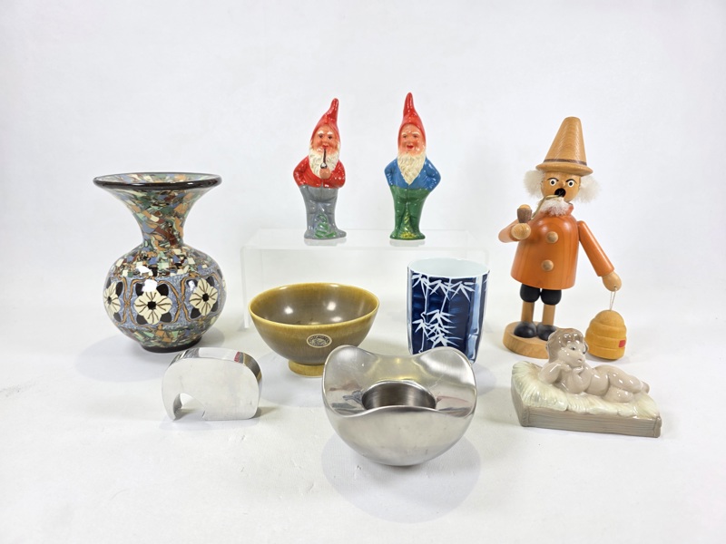 Parti div porslin,keramik, Georg Jensen mm