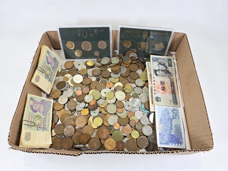 Parti mynt och sedlar