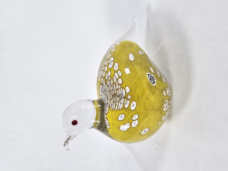 Figurin, glas, FM konstglas, signerad