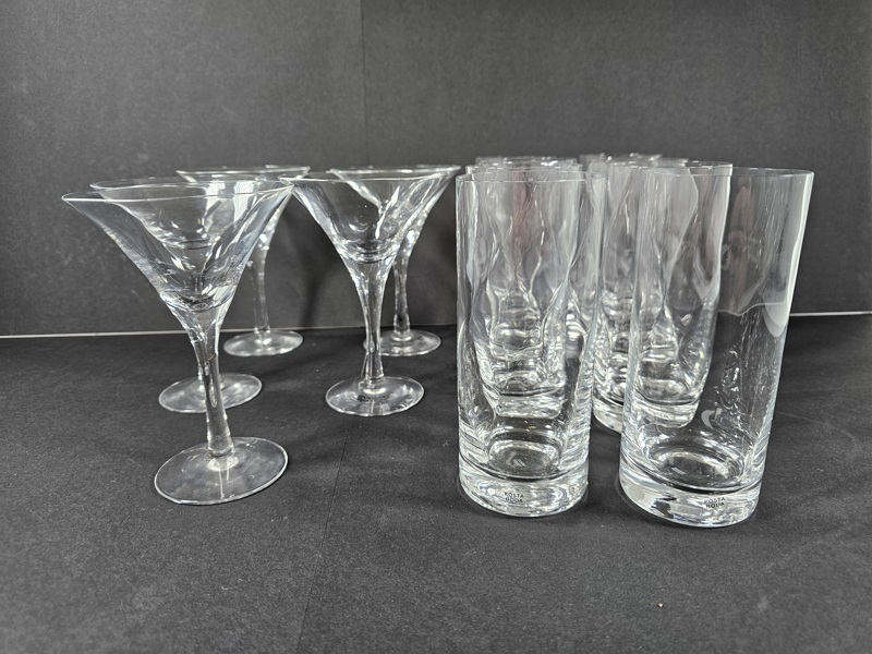 Bertil Vallien, "Chateau" div glas, 13 st, Kosta Boda