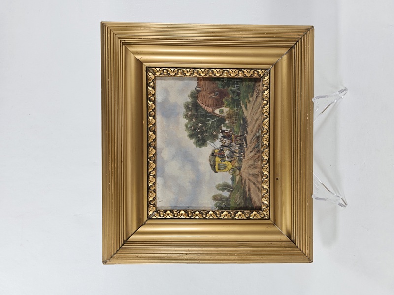 E. Köhler, äldre oljemålning, Munchen