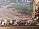 E. Köhler, äldre oljemålning, Munchen