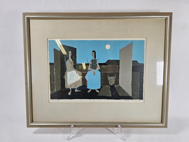 Fabian Lundqvist, litografi, signerad