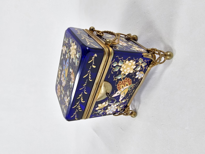 Skrin, glas/mässing, 1800 tal