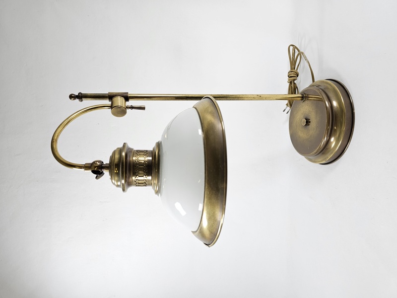 Bordslampa, glas/metall