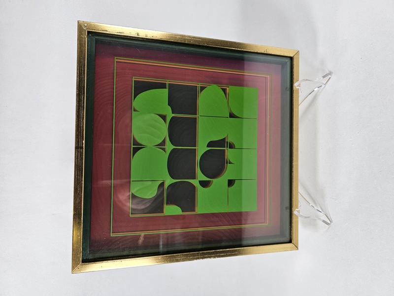 Beck & Ljung (Holger Bäckström & Bo Ljungberg) multipel, serigrafi på acetat, signerad 1971