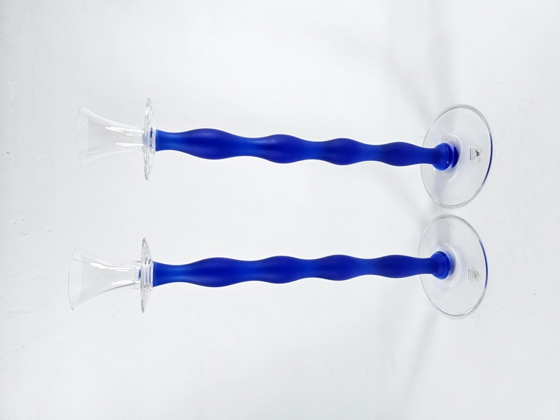 Anne Nilsson, ljusstakar, ett par "Celeste" Orrefors