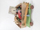 Parti gamla träleksaker