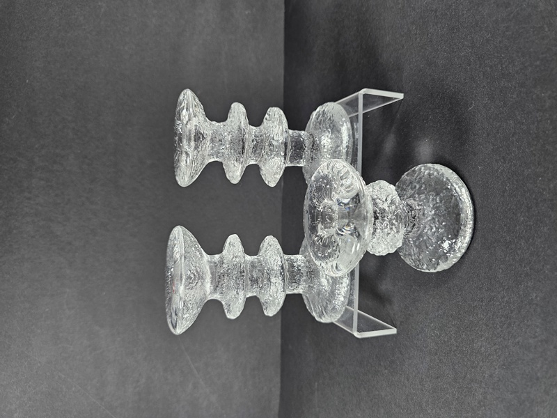 Timo Sarpaneva, ljusstakar, 3 st "Festivo" Iittala, Signerade TS