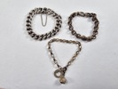 Armband, 3 st, silver, vikt 65 gr