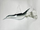 Större glasskulptur "Delfin" FM konstglas