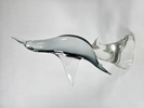 Större glasskulptur "Delfin" FM konstglas