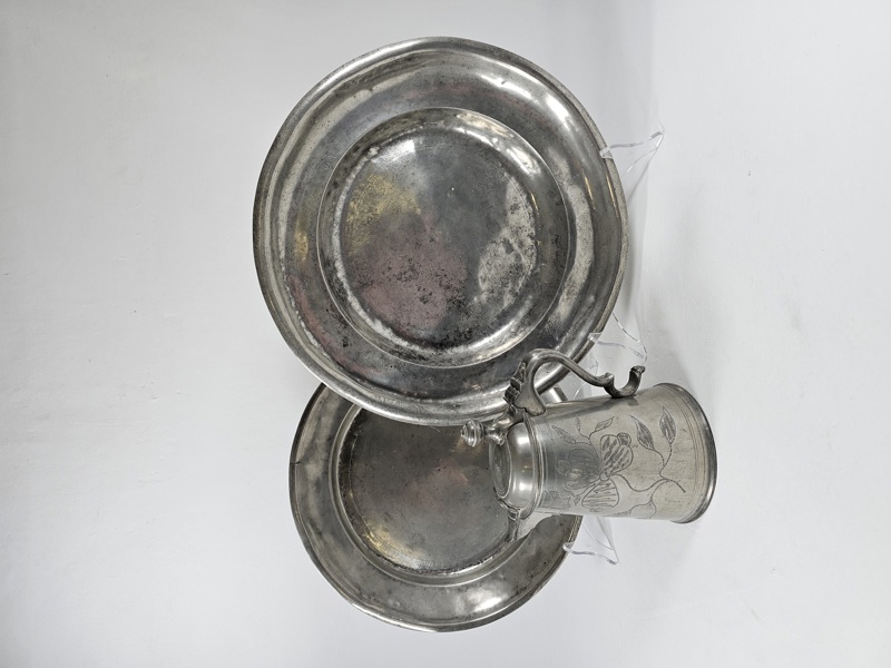 Josua Berglund Tennstop 1859 samt 2 tennfat