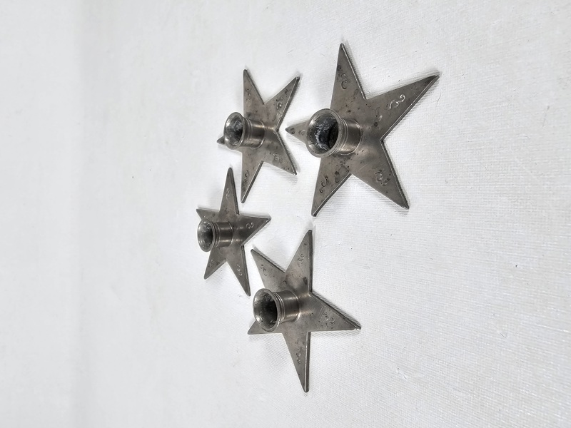 Ljusstakar, 4 st, C.G Hallberg, tenn