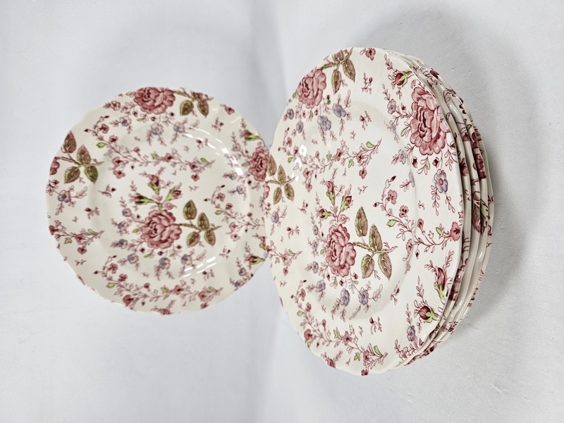 Mattallrikar, 6 st, Rose Chintz, Johnson Bros, England