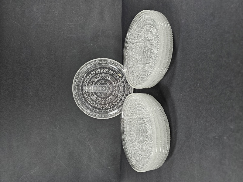 Oiva Toikka, assietter, 10 st "Kastehelmi" Iittala