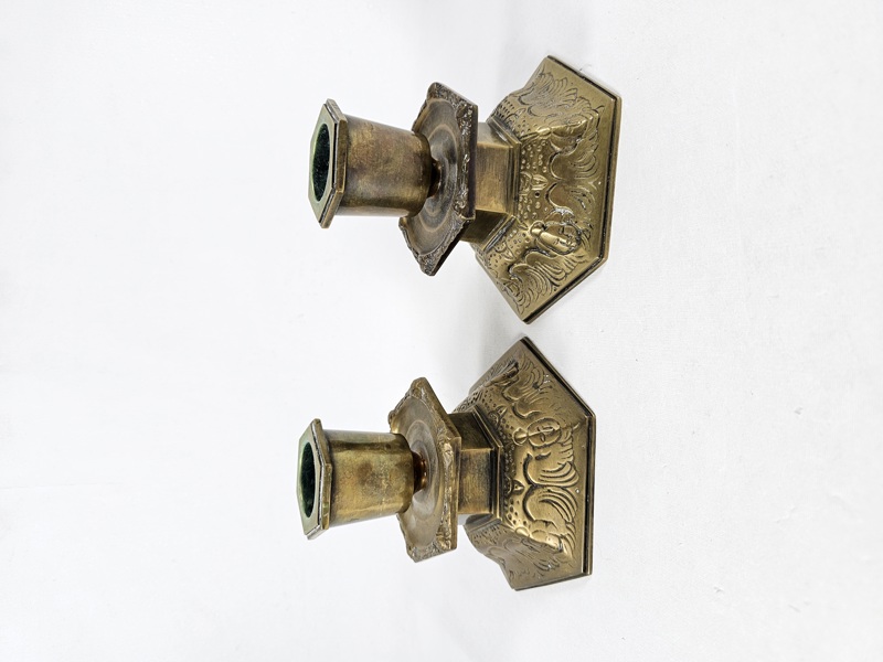 Ystadmetall, ljusstakar, ett par