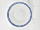 Arnold Krough, 6 mattallrikar "Blå vifte" Royal Copenhagen